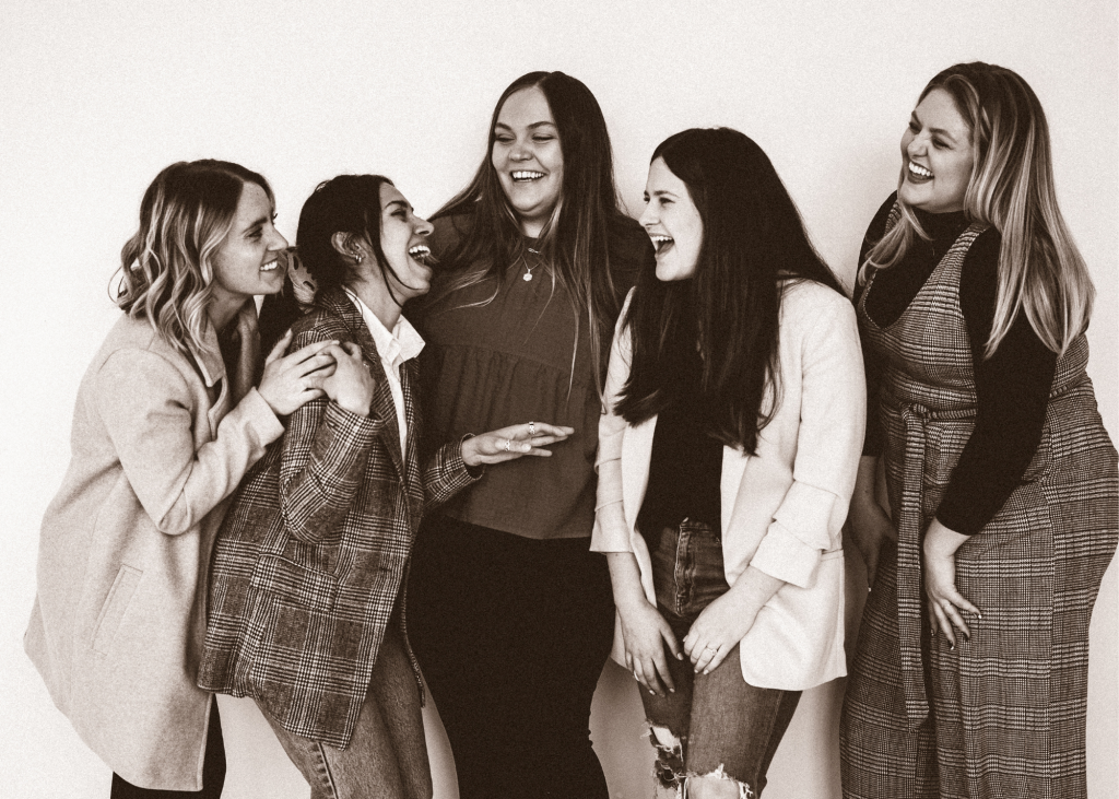 group laughing